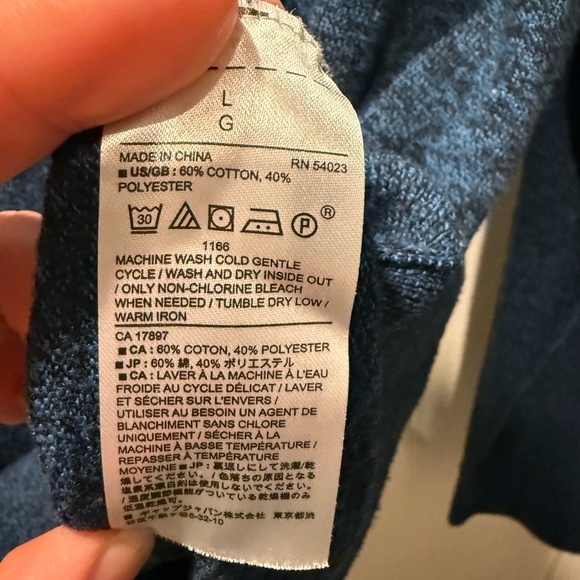 Banana Republic Women’s blue V-Neck Sweater - Picture 4 of 6